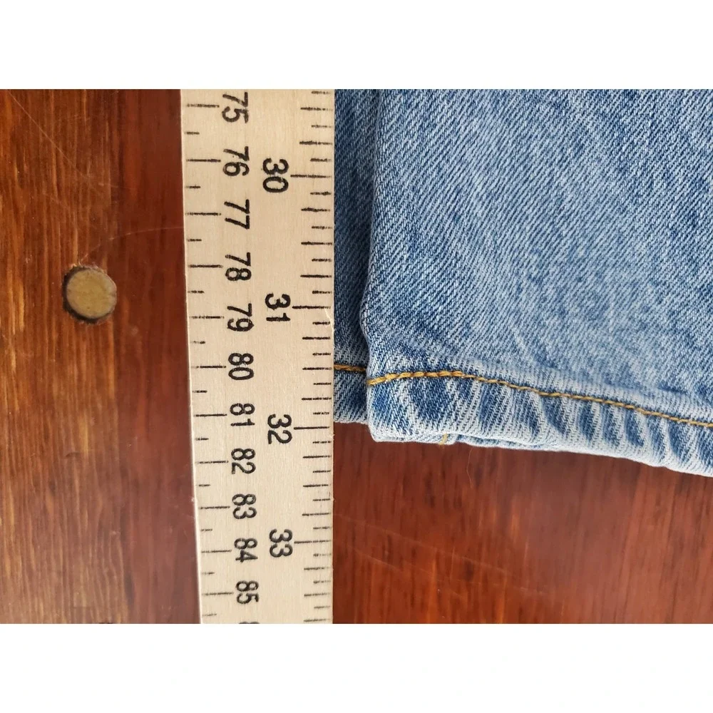 Levi's 501 Mens Jeans Sz 38 X 32 Blue Denim 100% Cotton Button Fly Straight-Leg